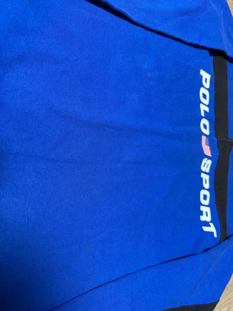 POLO SPORT 長袖ポロシャツ　青色 RZA着用