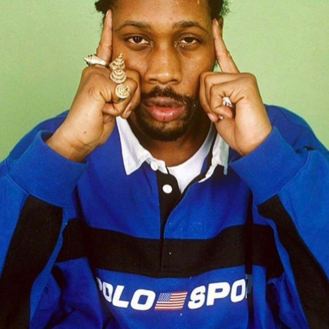 POLO SPORT 長袖ポロシャツ　青色 RZA着用