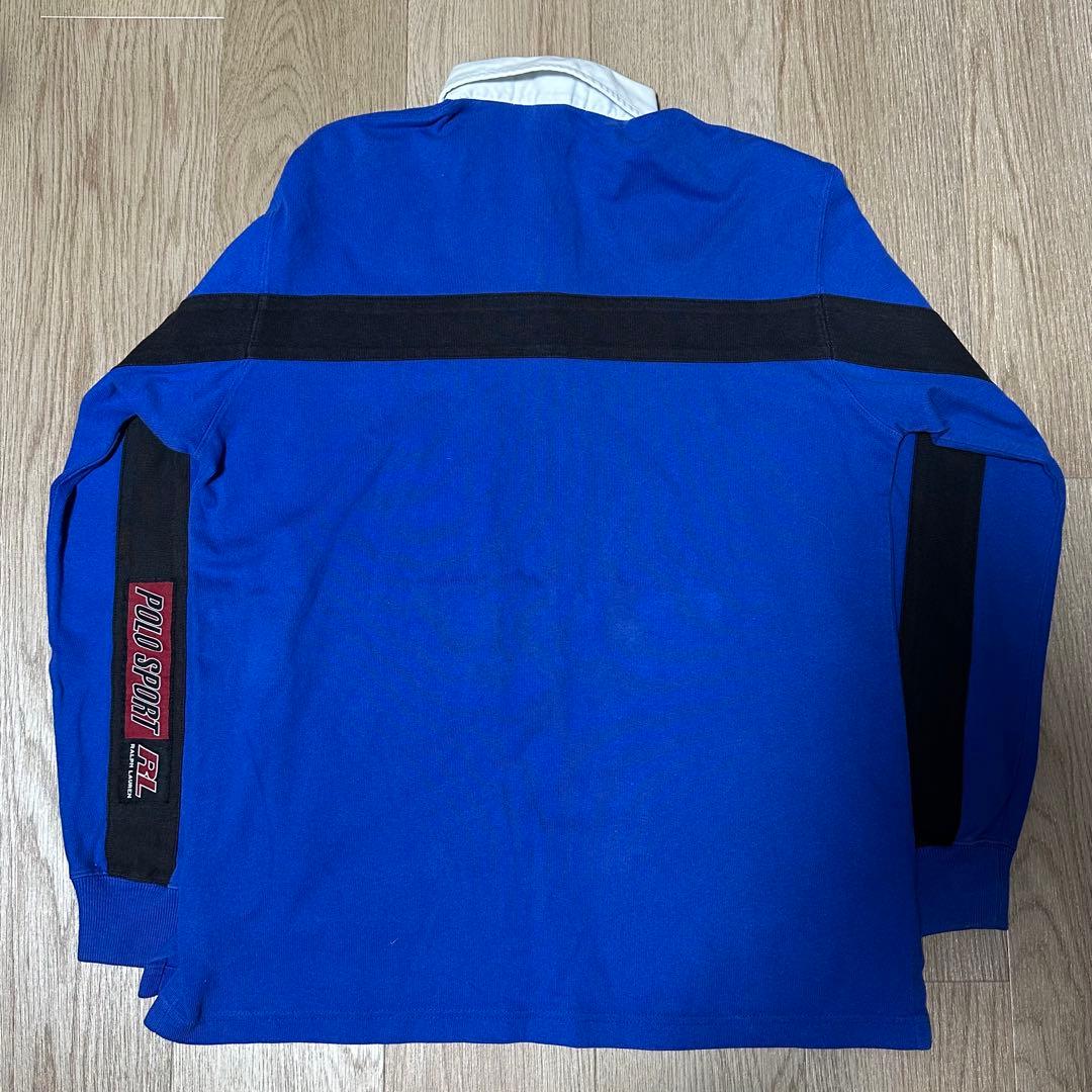 POLO SPORT 長袖ポロシャツ　青色 RZA着用