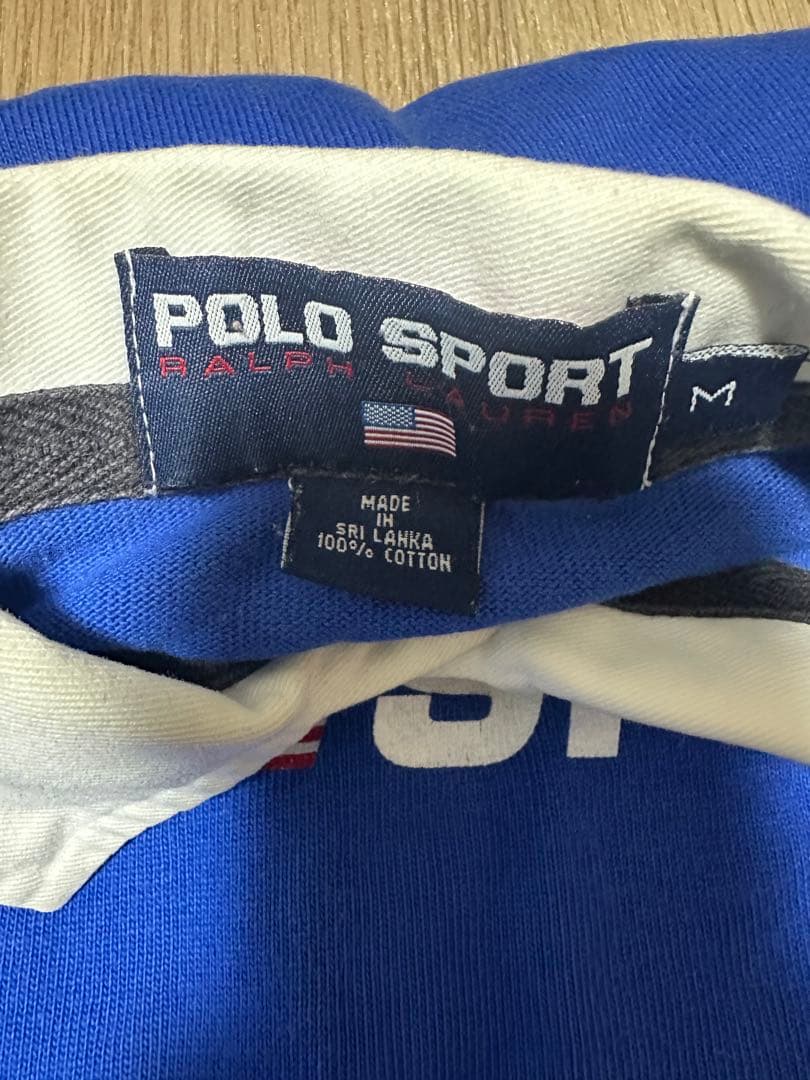 POLO SPORT 長袖ポロシャツ　青色 RZA着用