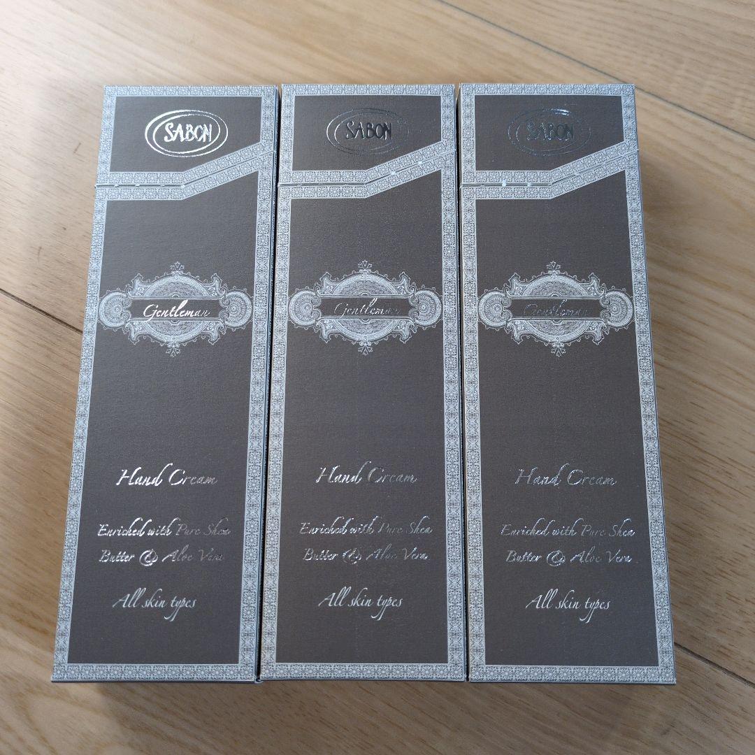 SABONハンドクリーム　ジェントルマン 50ml3本セット