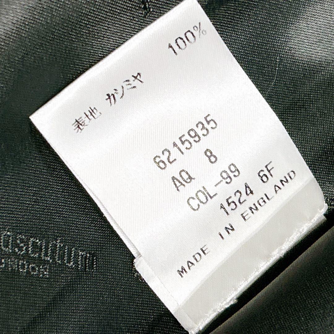 新品同様✨　アクアスキュータム　トレンチコート　カシミヤ　100% ブラック