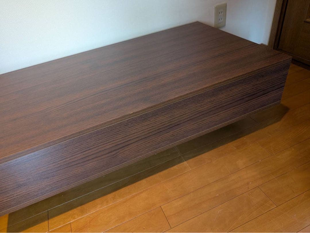 ■送料込■ニトリ 両サイド引き出し付きセンターテーブル ブラウン ローテーブル