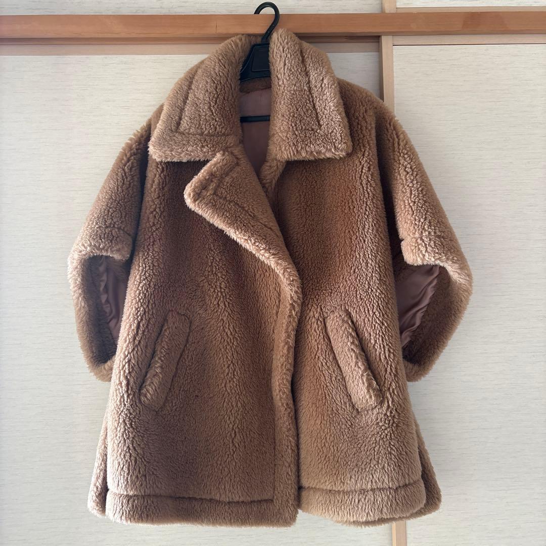 momami様⭐︎minse テディケープ ベージュ Maxmara風