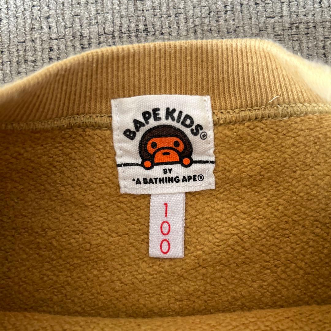 【美品】BAPE KIDS 迷彩柄トレーナー　100cm正規品