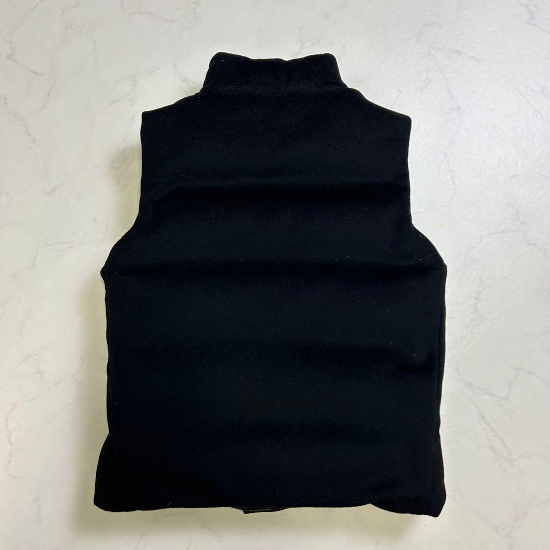 【希少】ポロラルフローレン レザー ダウンベスト リバーシブル 黒 M ウール