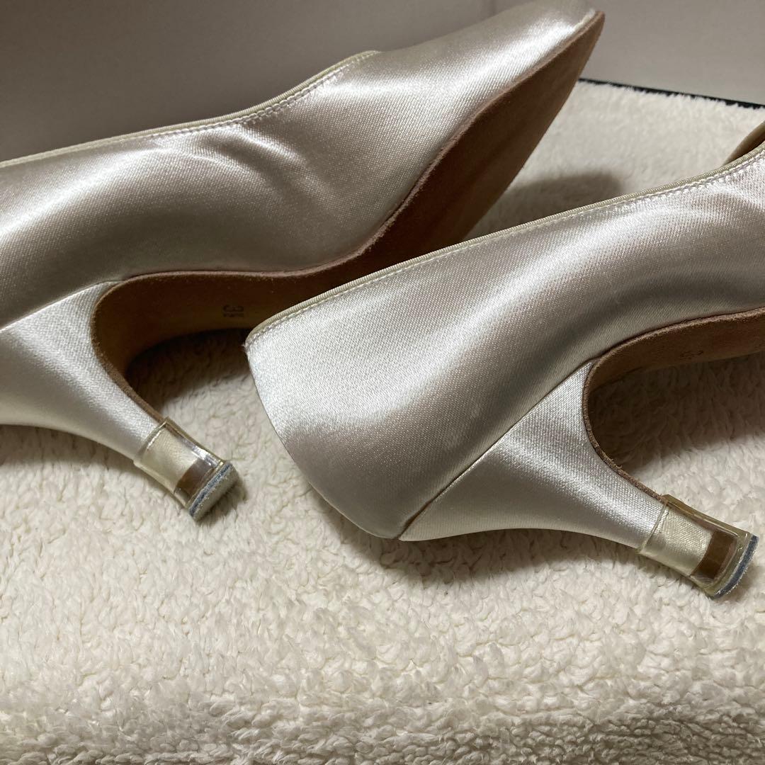 SUPADANCE 社交ダンス　モダンシューズ　ホワイトサテン⭐︎最終価格⭐︎です