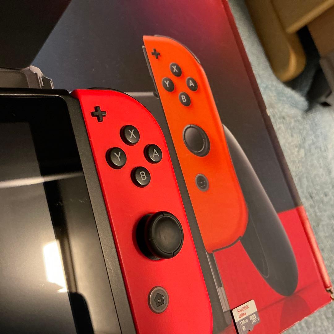 Nintendo Switch 本体 青/赤 付属品全て　sd カード