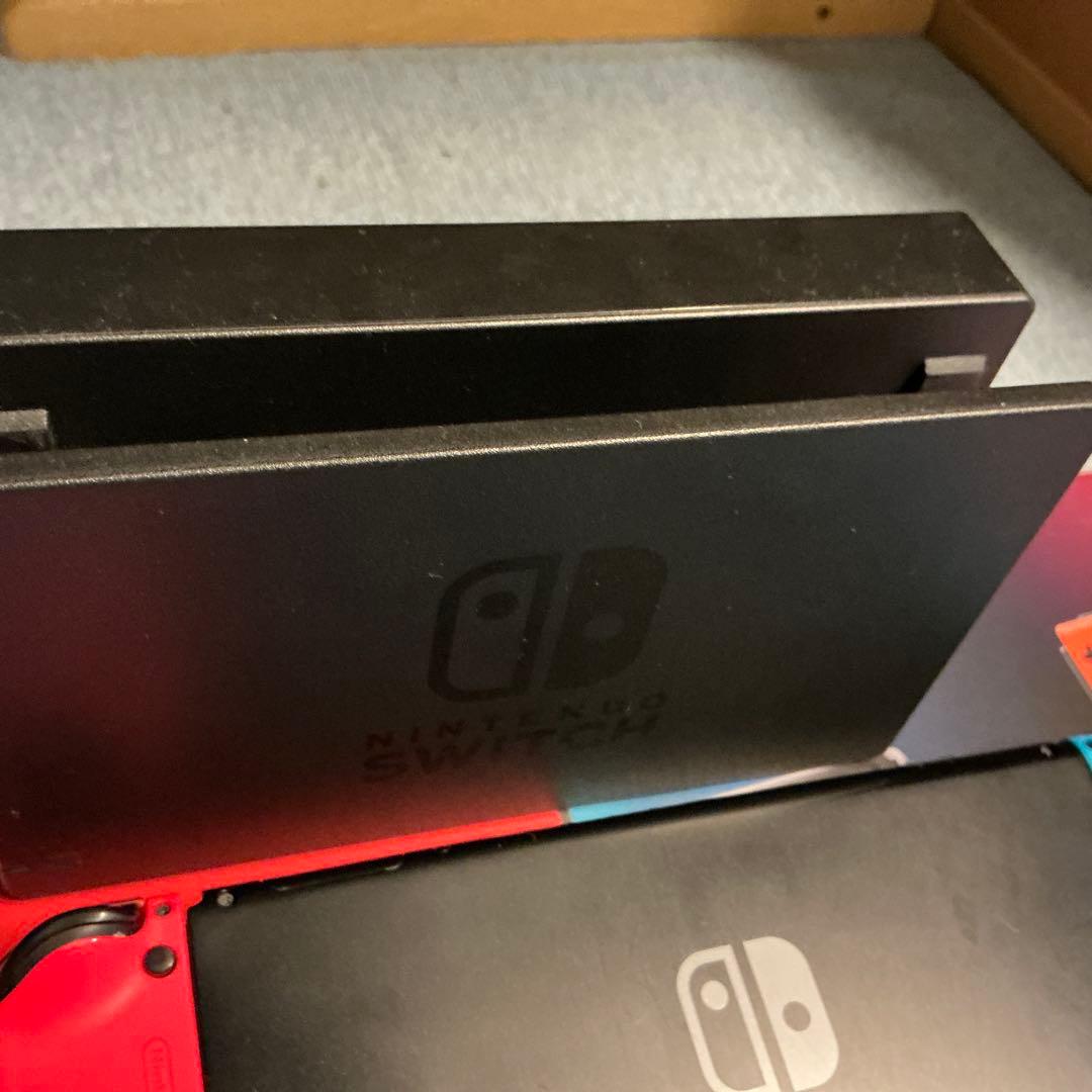 Nintendo Switch 本体 青/赤 付属品全て　sd カード