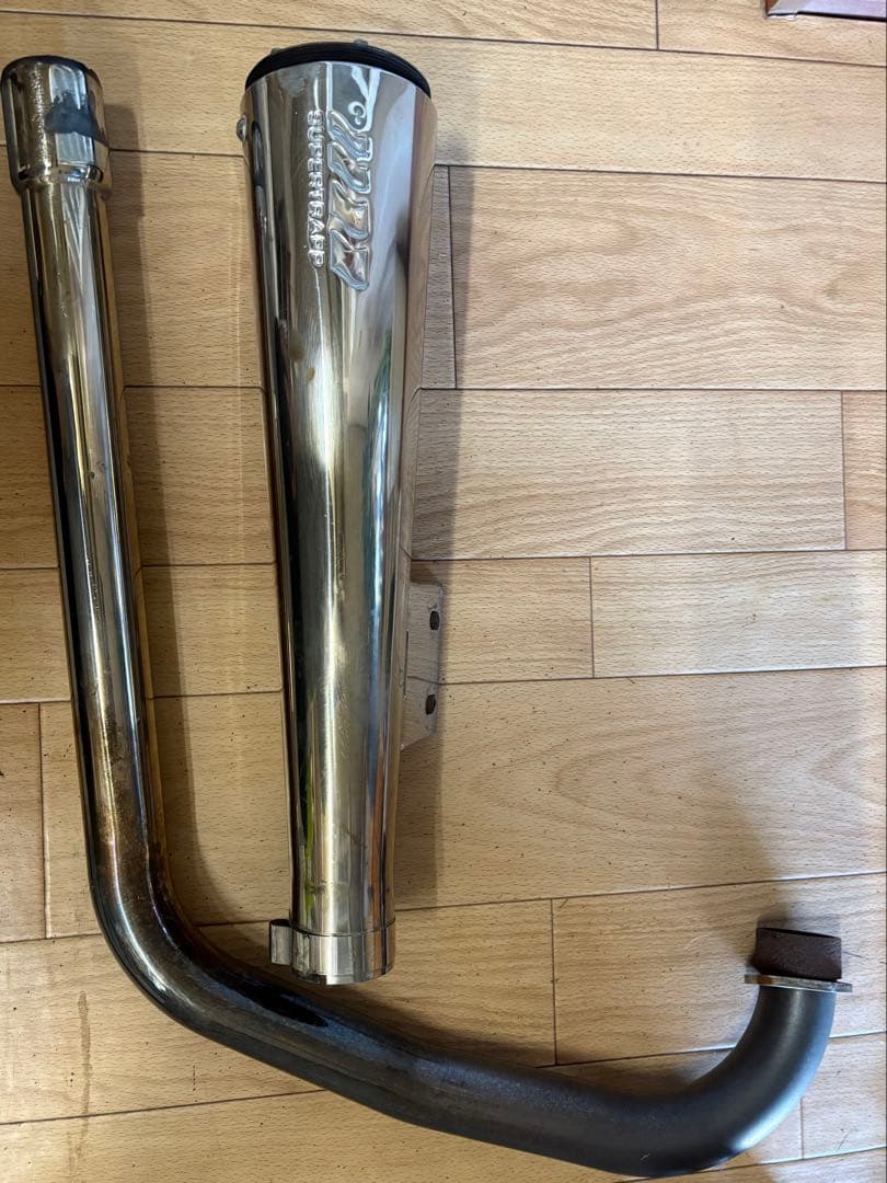 SR400 SR500 スーパートラップ ステンレス フルエキ USフルパワー