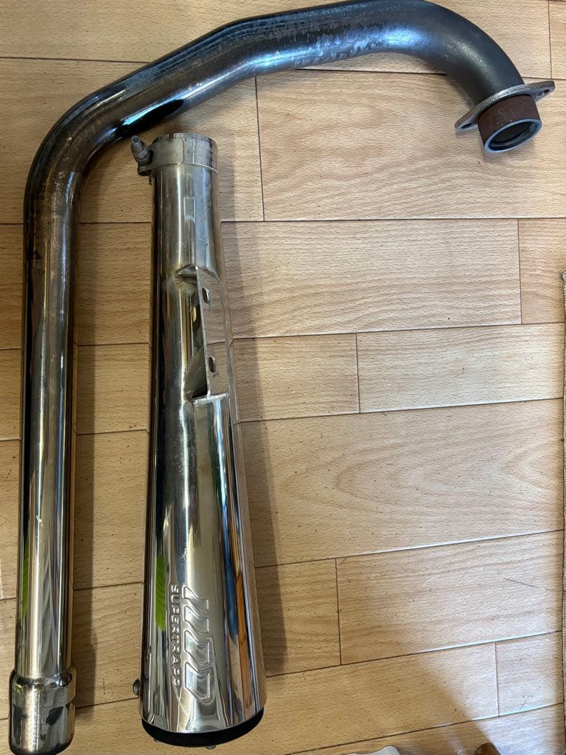 SR400 SR500 スーパートラップ ステンレス フルエキ USフルパワー