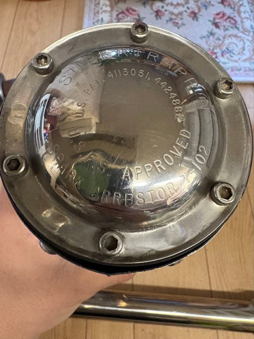 SR400 SR500 スーパートラップ ステンレス フルエキ USフルパワー