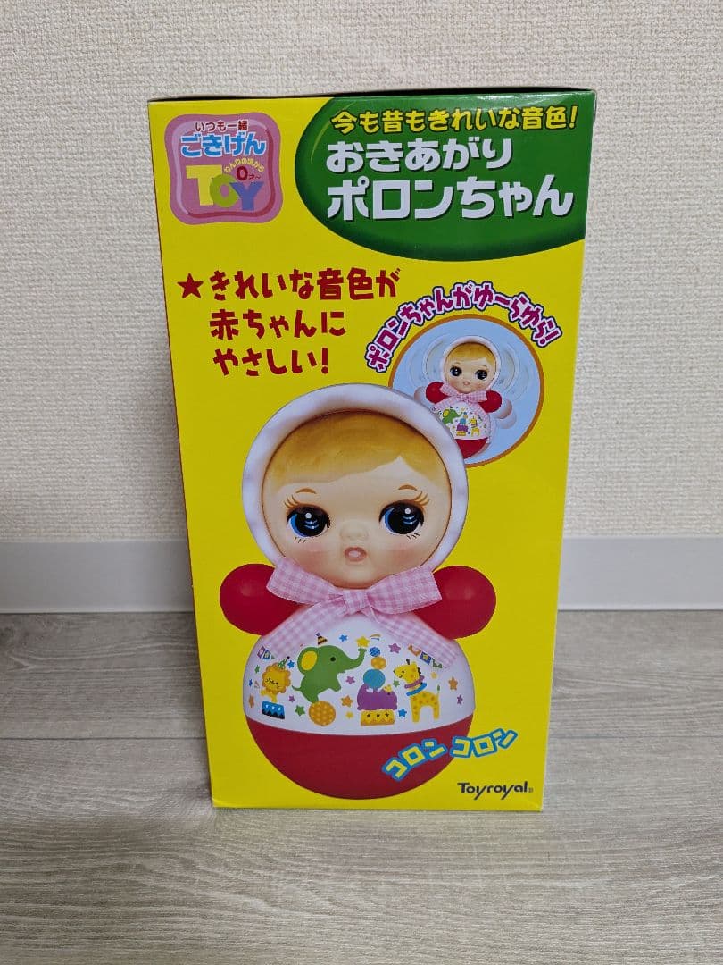 【美品希少】おきあがりポロンちゃん 27cm レッド(1コ入)