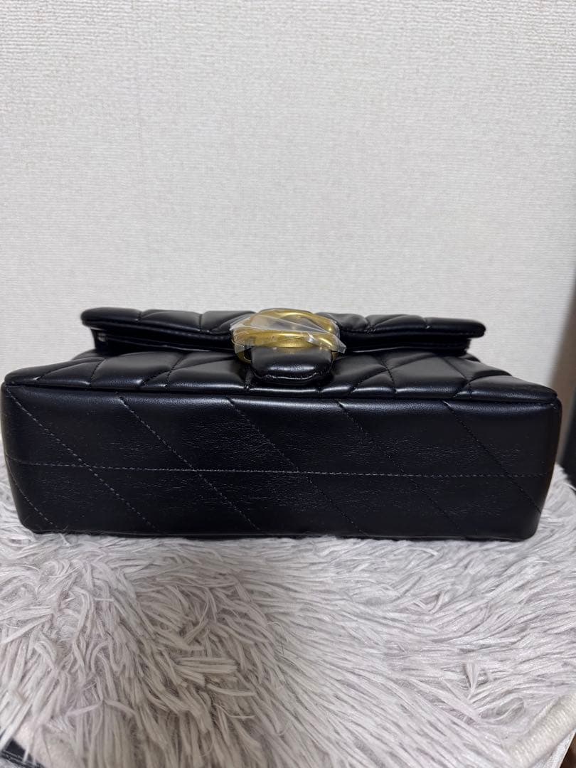 COACHタビー ショルダー バッグ 26・キルティング　ブラック/ゴールド