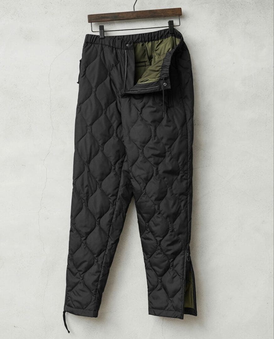 新品未使用 TAION タイオン ミリタリーライン キルティングダウンパンツ S