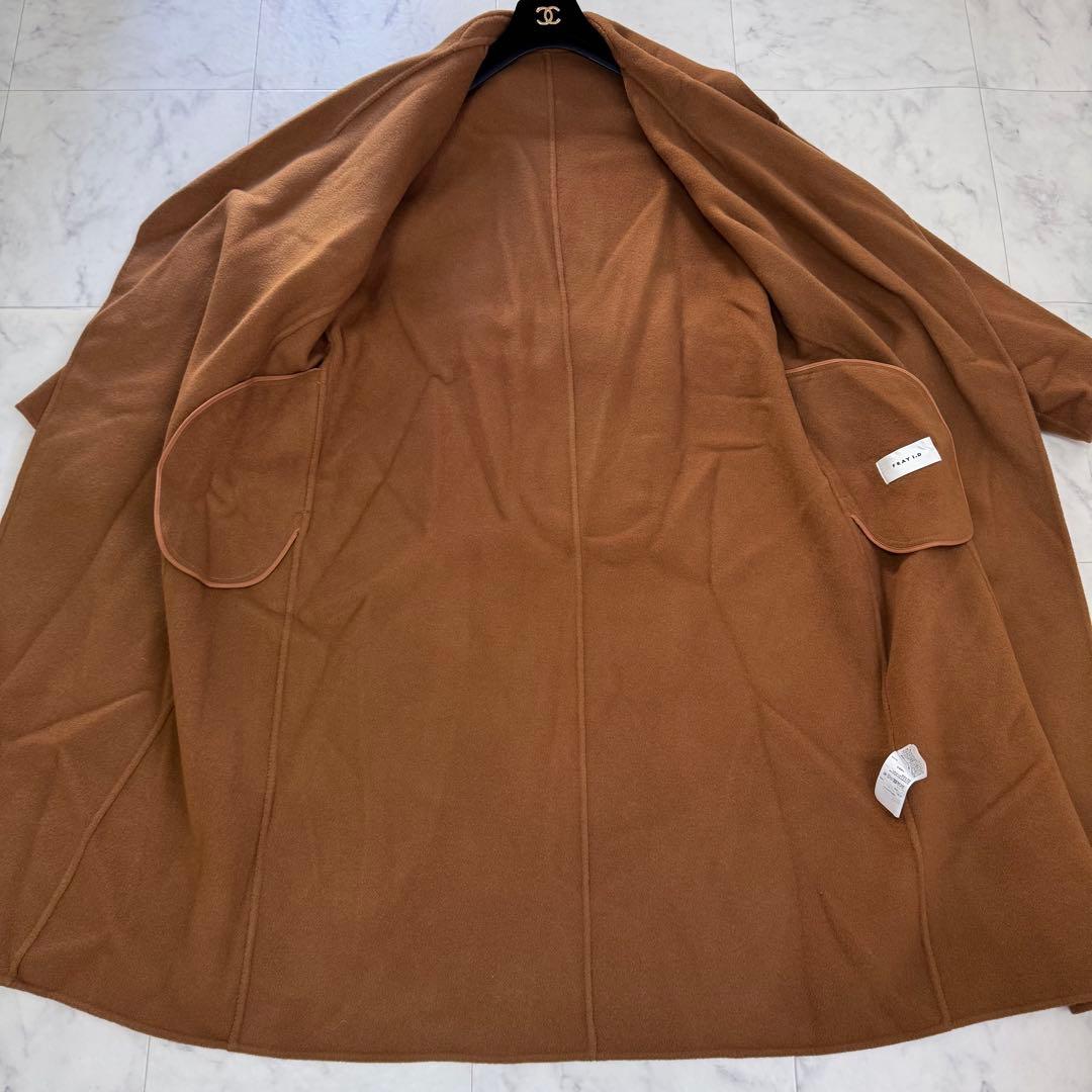 極美品　24AW　現行　完売品　FRAY I.D　リバーロングコート　キャメルM