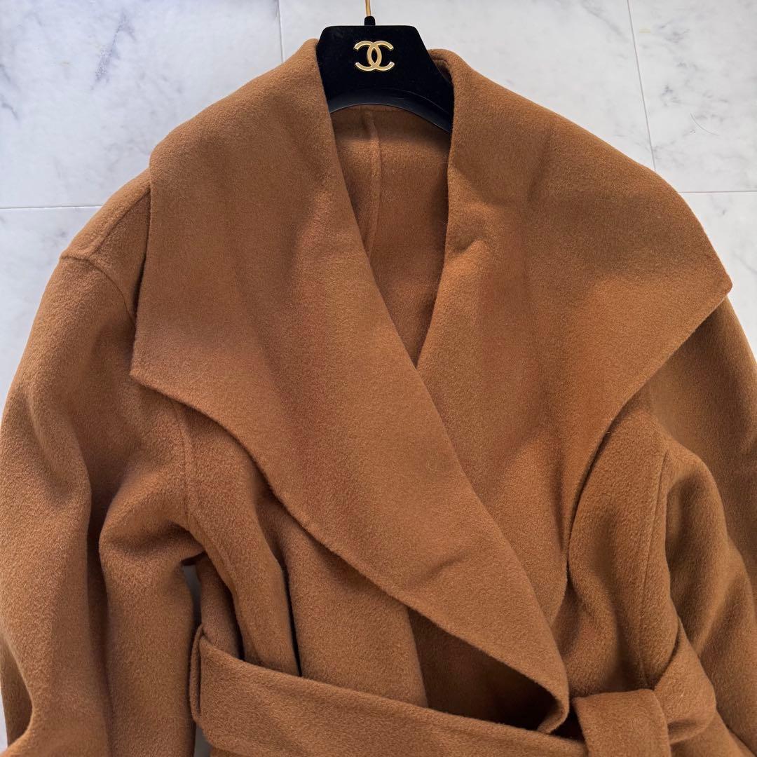 極美品　24AW　現行　完売品　FRAY I.D　リバーロングコート　キャメルM