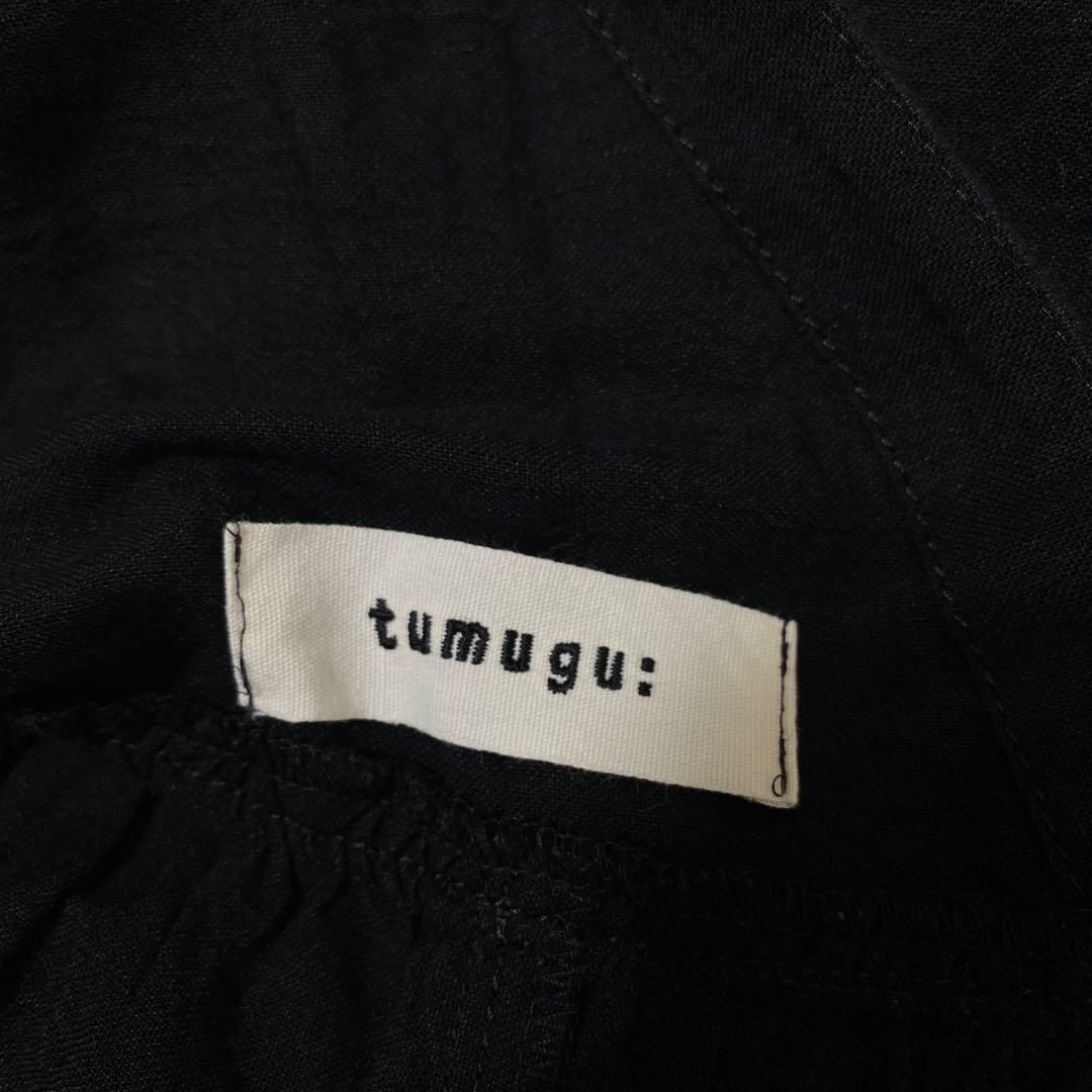 tumugu ムツグ リネンコットン サロペット オールインワン 麻綿