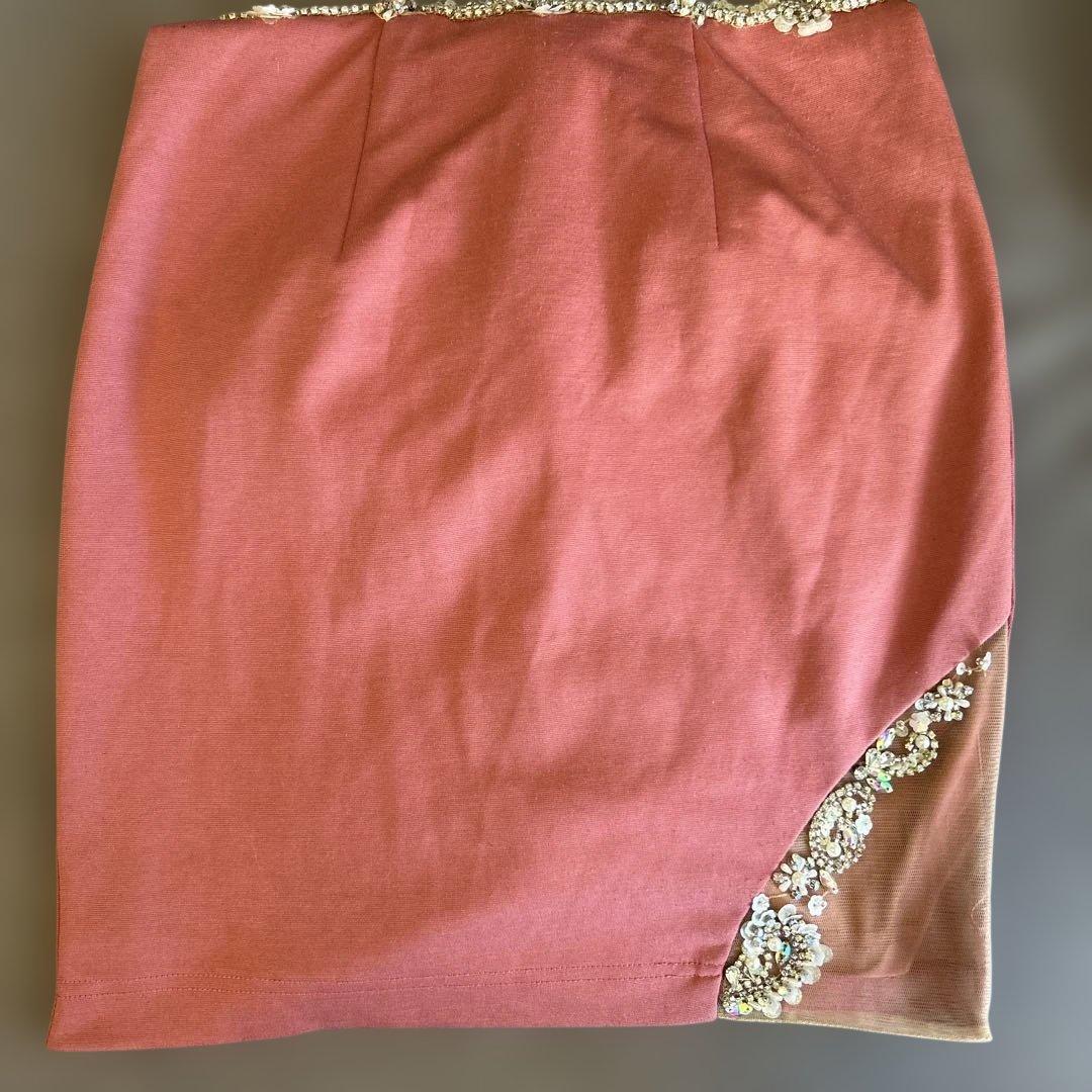 エンジェルアール　ビジュー　ホルターネック　ピンク　キャバドレス　タイト　ミニ