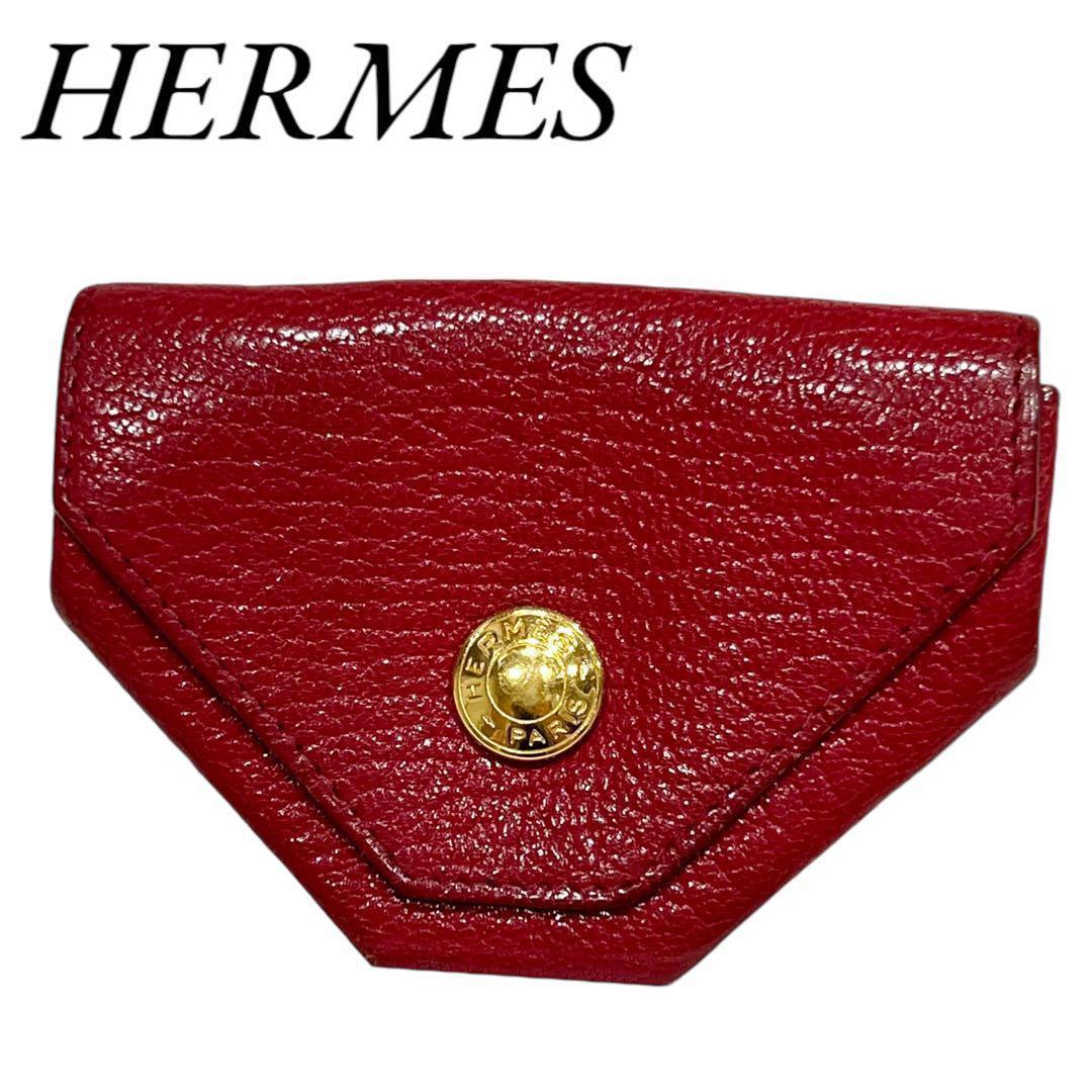 人気　エルメス　ヴェルソルヴァンキャトル　レッド　赤　レザー　ケース