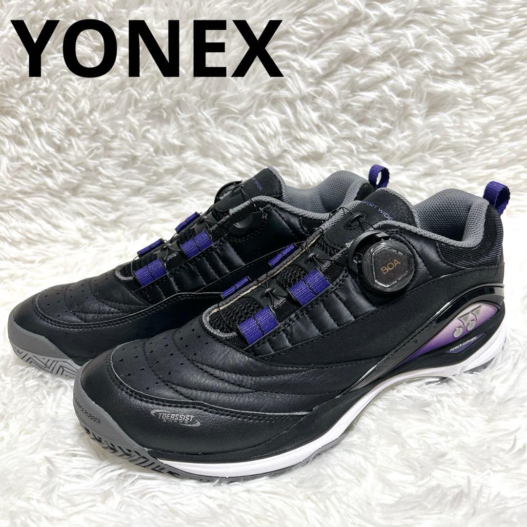 YONEX SHTCWD2A テニスシューズ 28.0cm ブラック/パープル