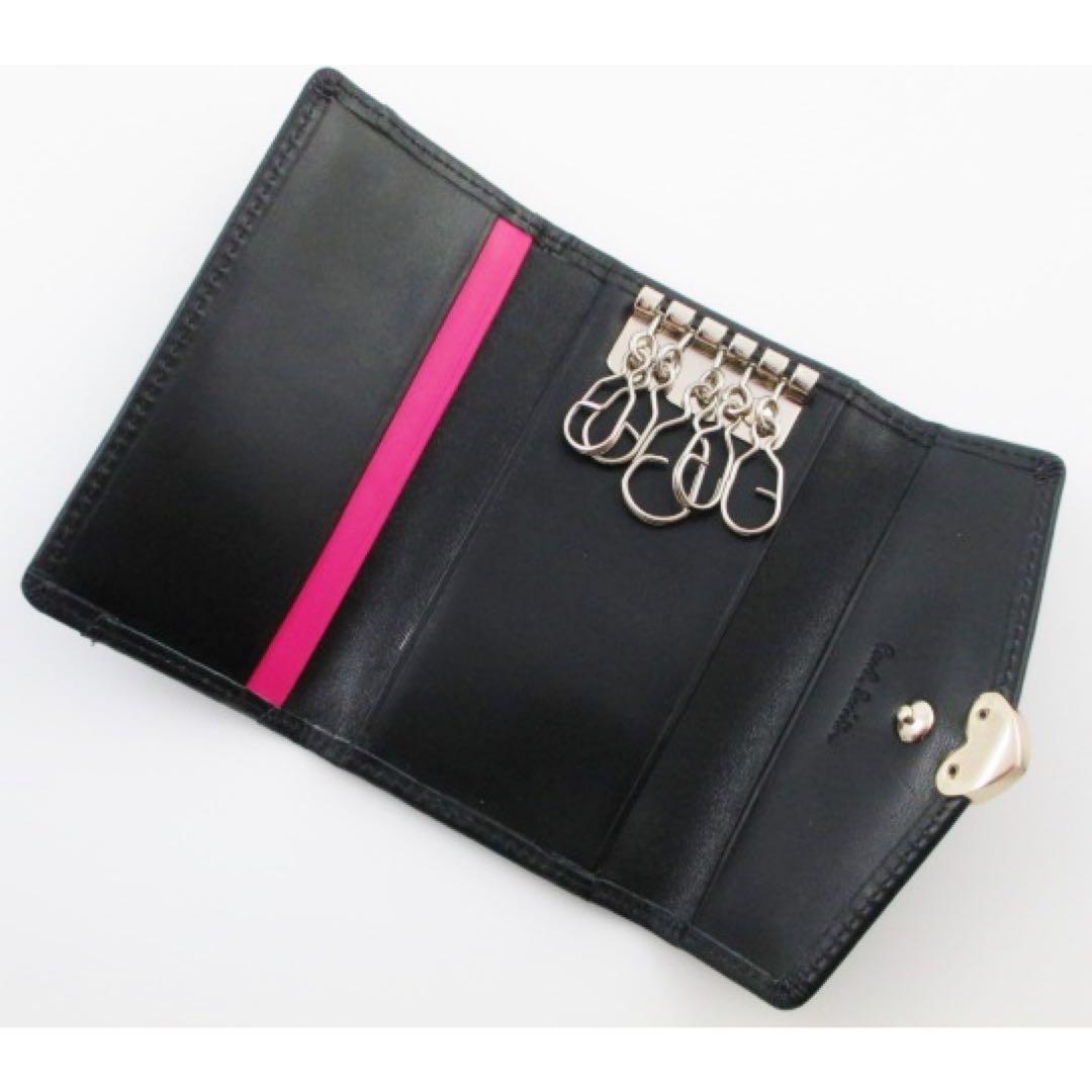 ☆ギフト対応可☆新品☆箱付 ポールスミス 人気ラブレター キーケース 黒☆