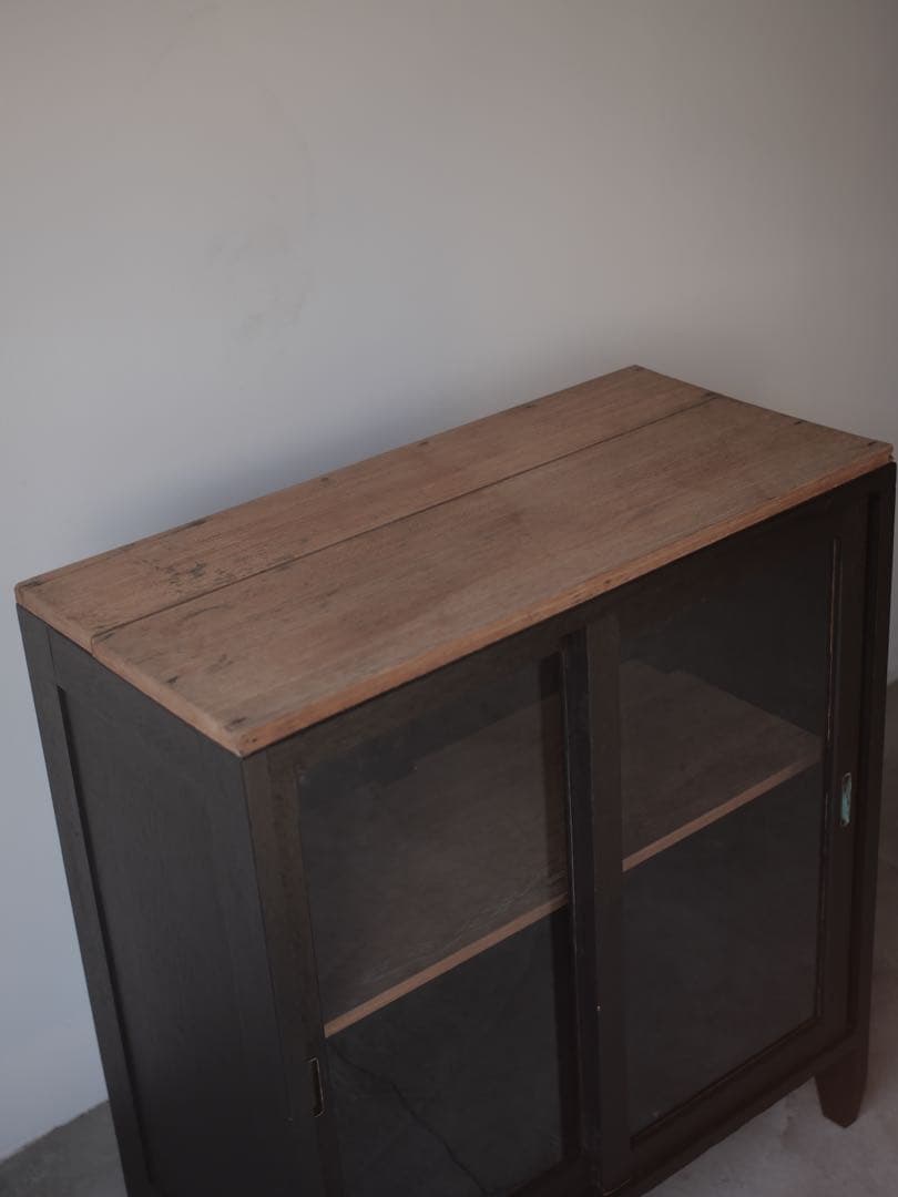 収納棚　食器棚　収納　カウンター　台　古家具　古道具　アンティーク　昭和レトロ