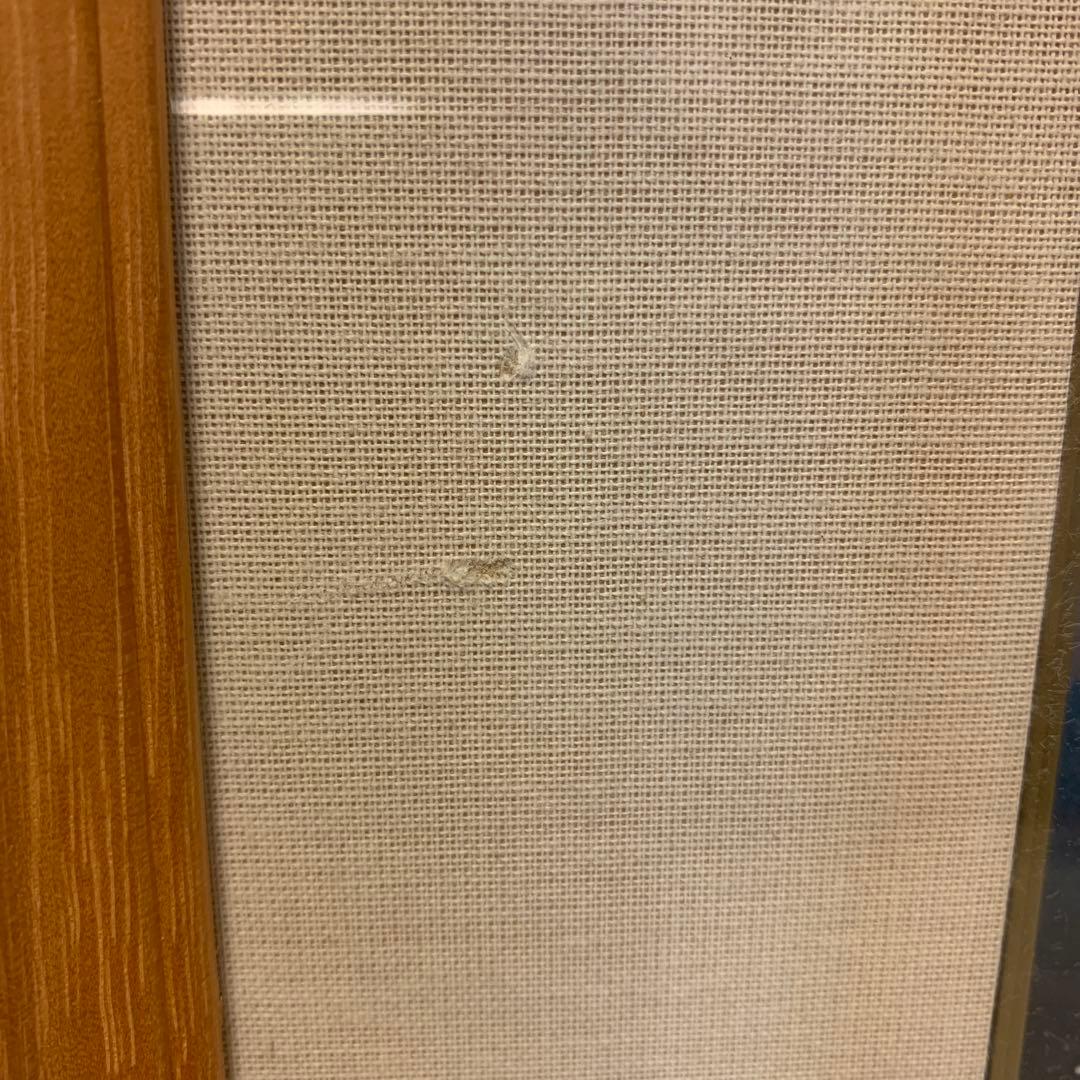 絵画　木版画　真作　清水遠流 『剱岳夕焼け』ED 65/125 サイン有り