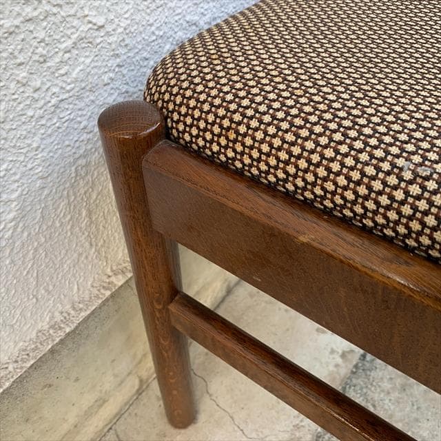 オールド日進木工｜ヴィンテージ｜オークフレーム｜スツール｜①｜