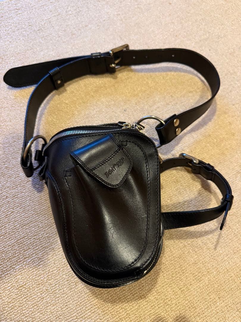 最終値下げボートラップ バイソン オイルレザー ブラック　美品　BoatRap