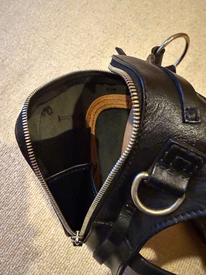 最終値下げボートラップ バイソン オイルレザー ブラック　美品　BoatRap