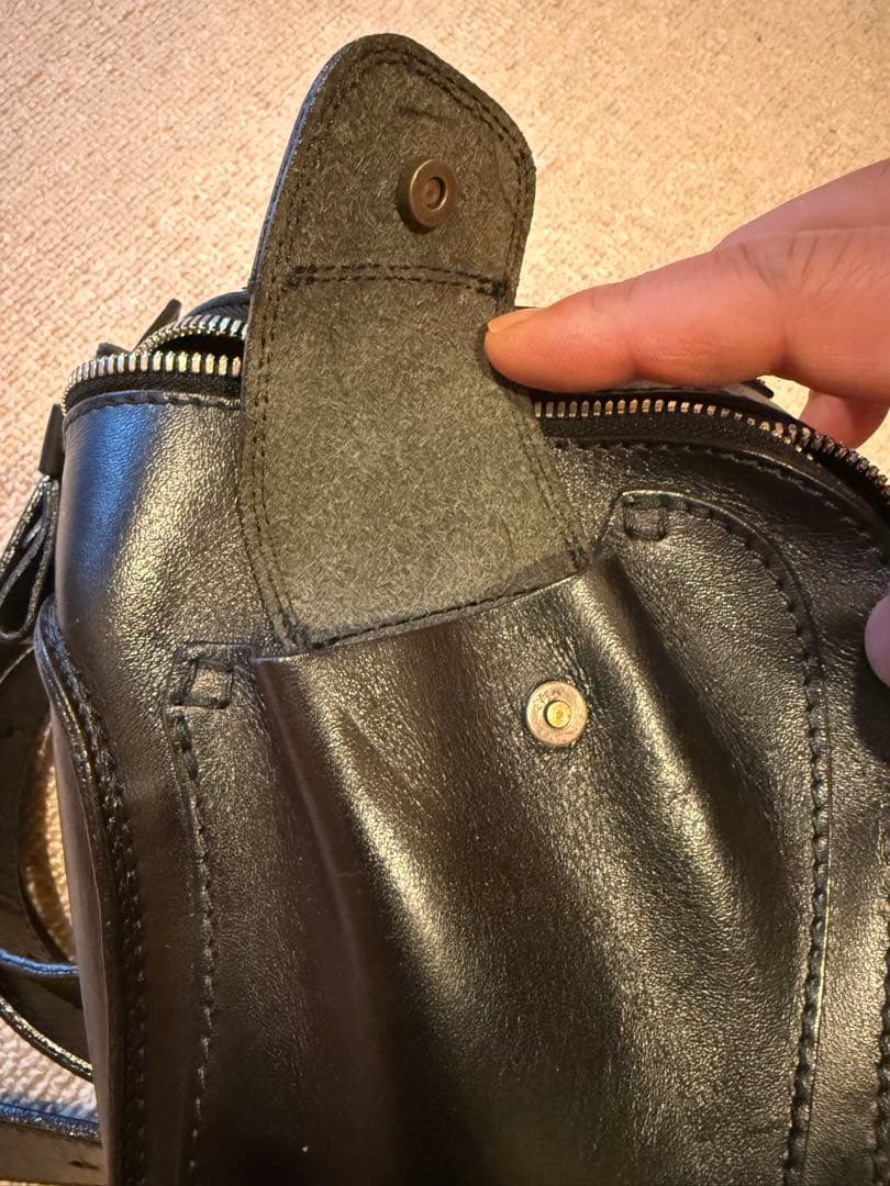 最終値下げボートラップ バイソン オイルレザー ブラック　美品　BoatRap