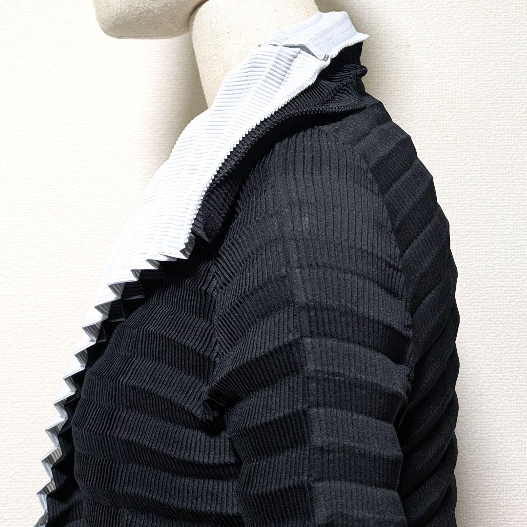 イッセイミヤケ　立体プリーツ　レイヤード　シャツジャケット　プリーツプリーズ