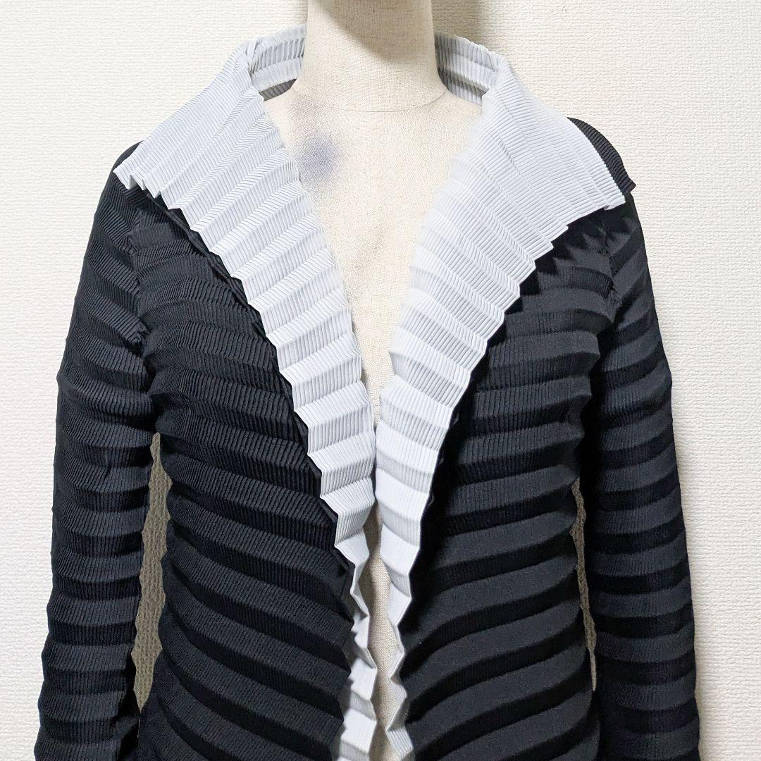 イッセイミヤケ　立体プリーツ　レイヤード　シャツジャケット　プリーツプリーズ