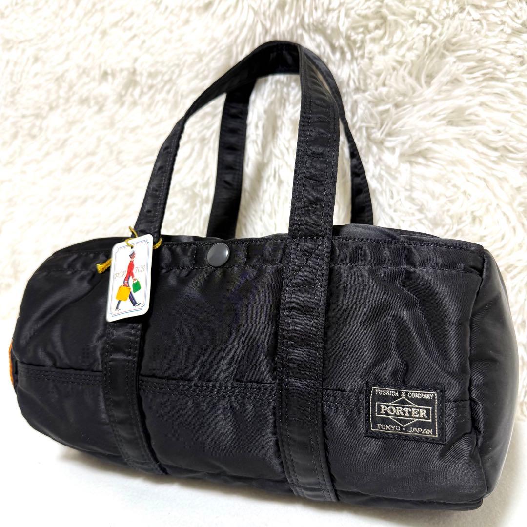 タグ付 ポーター タンカー ミニボストン S ブラック ダッフルバッグ 廃盤
