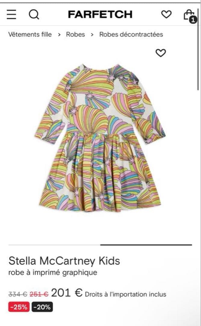 【新品・タグなし】Stella McCartney 星柄　ワンピース 6A