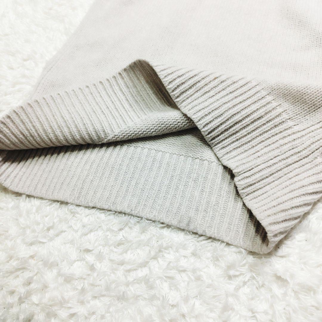 ギャルリーヴィー ファインウール ビルドネックベスト ライトグレー