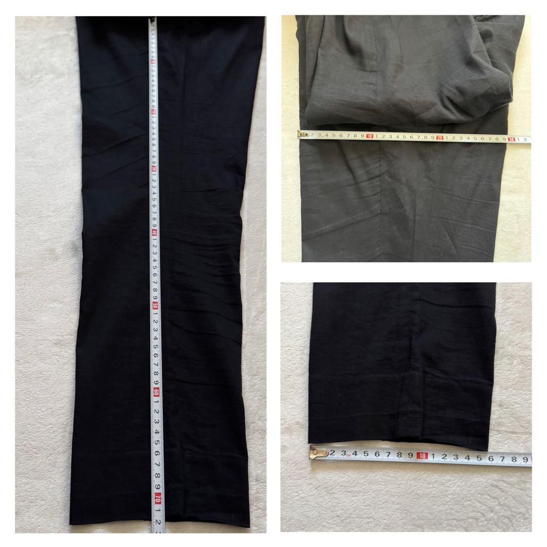 トゥモローランド スーツ セットアップ テーラードジャケット ブラック リネン混