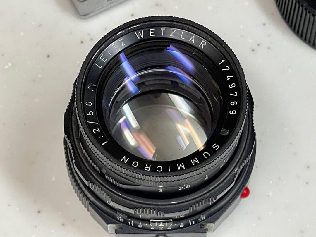 月末限定値下Leitz SUMMICRON 1:2/50 ファインダーアダプタ付