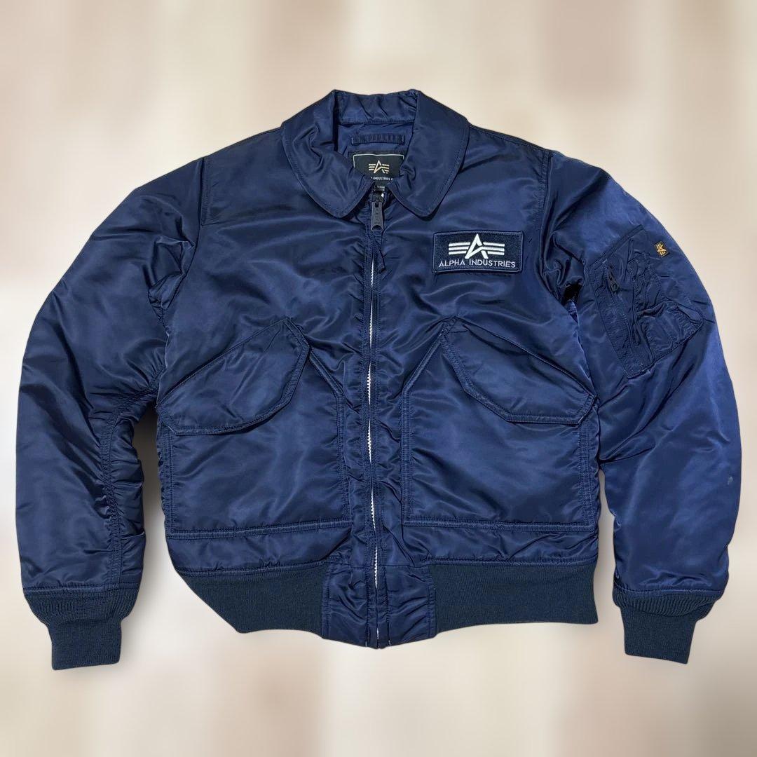 ALPHA CWU-45P ネイビー　MA-1