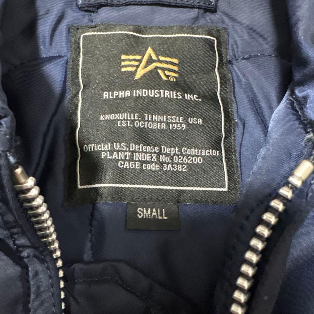 ALPHA CWU-45P ネイビー　MA-1