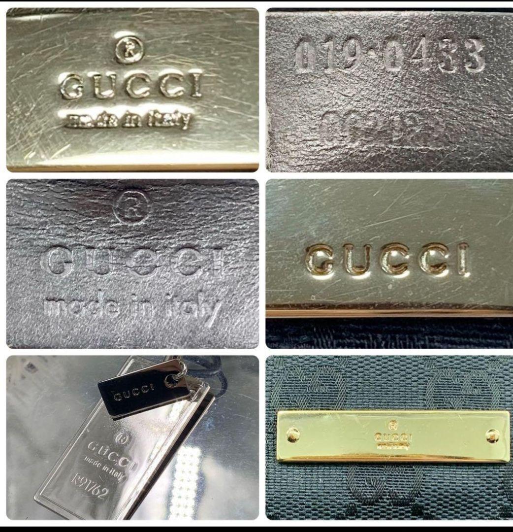 【美品】GUCCI ショルダーバッグ GGキャンバス ブラック