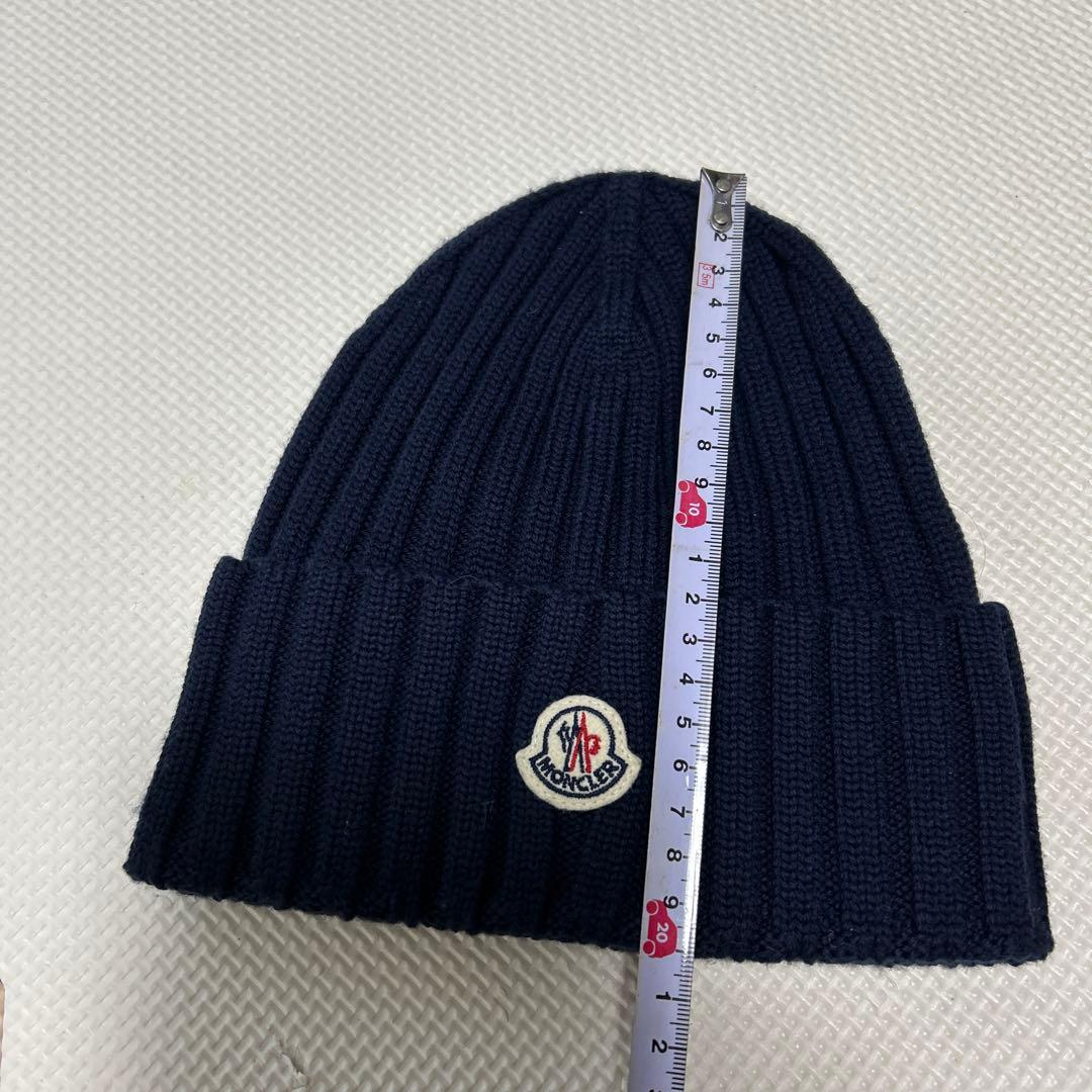 MONCLER ネイビー ニット帽 フリーサイズ新品未使用