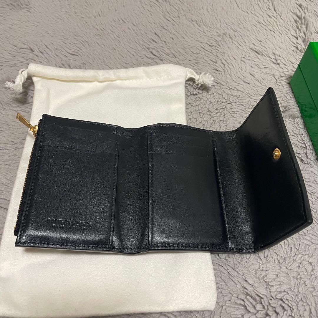 Bottega Veneta 三つ折り財布 ブラック