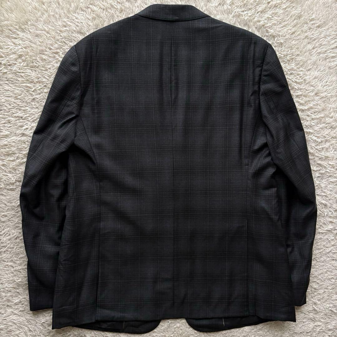 ★希少XLサイズ★ ジョルジオ アルマーニ SOFT チェック ジャケット 灰色