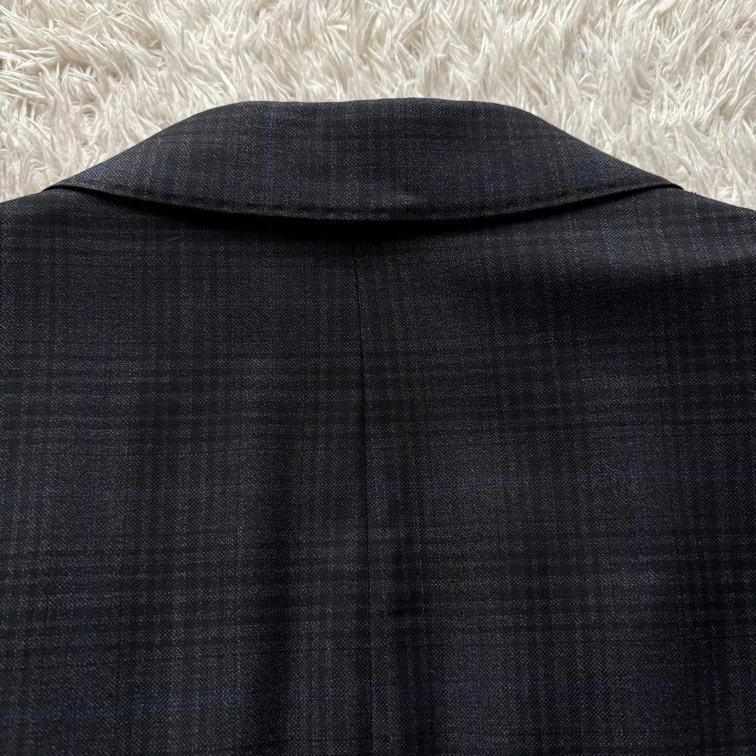 ★希少XLサイズ★ ジョルジオ アルマーニ SOFT チェック ジャケット 灰色