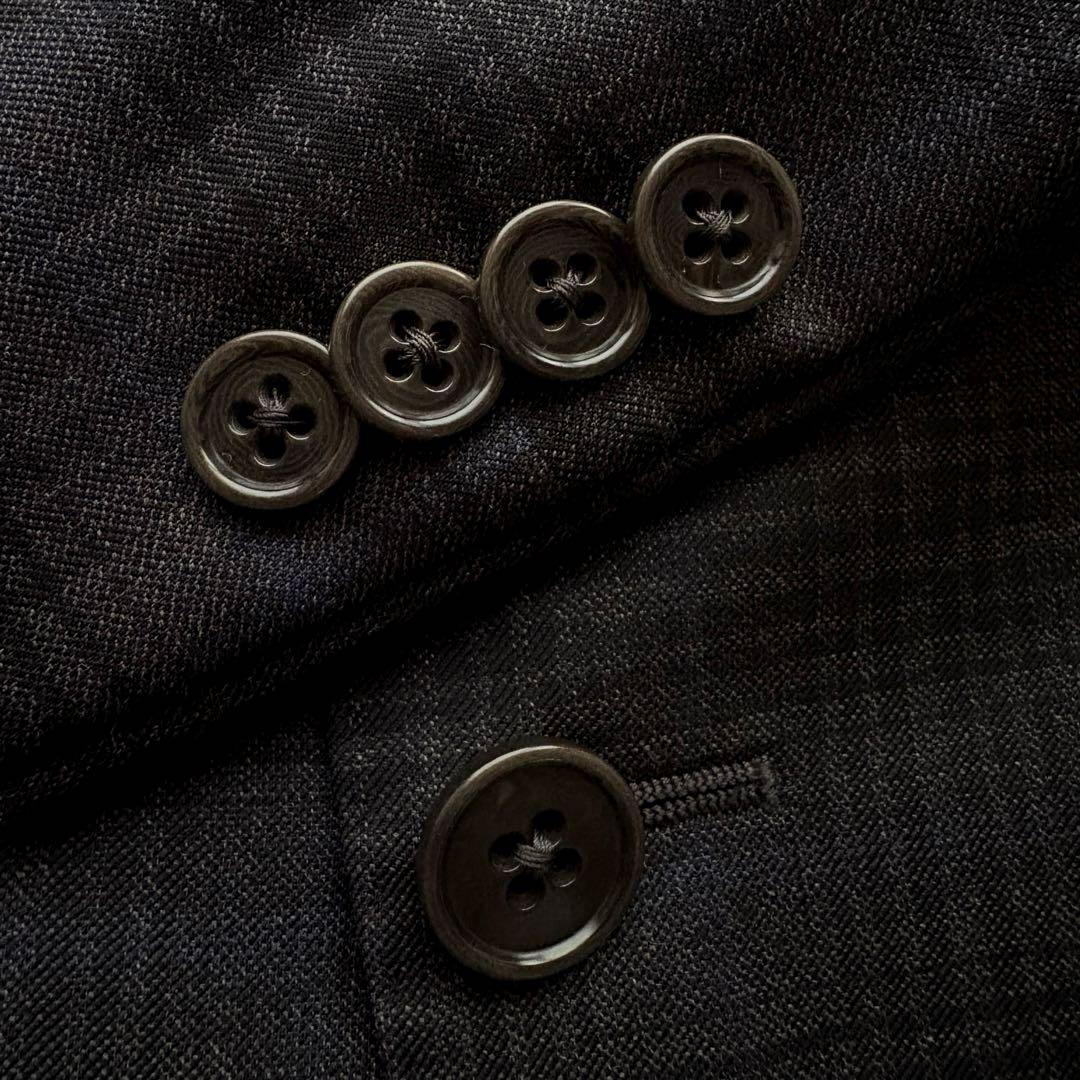 ★希少XLサイズ★ ジョルジオ アルマーニ SOFT チェック ジャケット 灰色