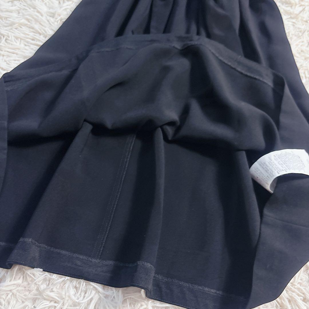 未使用級✨マックスマーラ 半袖 レースドッキングワンピース リボン 黒