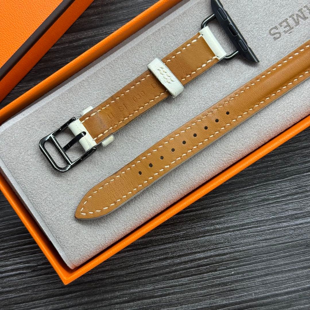 2567 Apple Watch エルメス　ホワイト　ドゥブルトゥール　二重