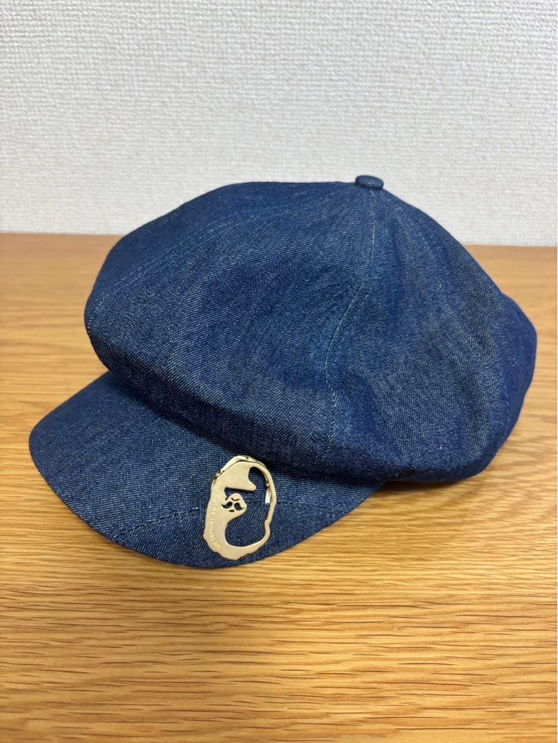 Mr. BATHING APE デニム ニュースボーイキャップ